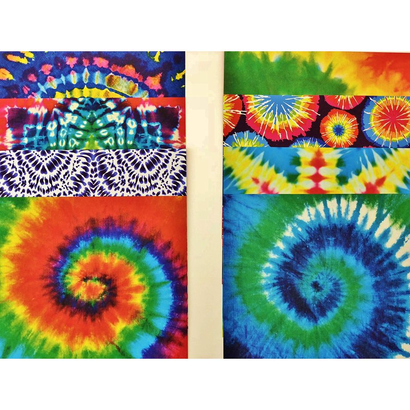 Tie-Dye Pattern Origami Paper Pack - 100 Double-Sided Sheets 6x6 Inch