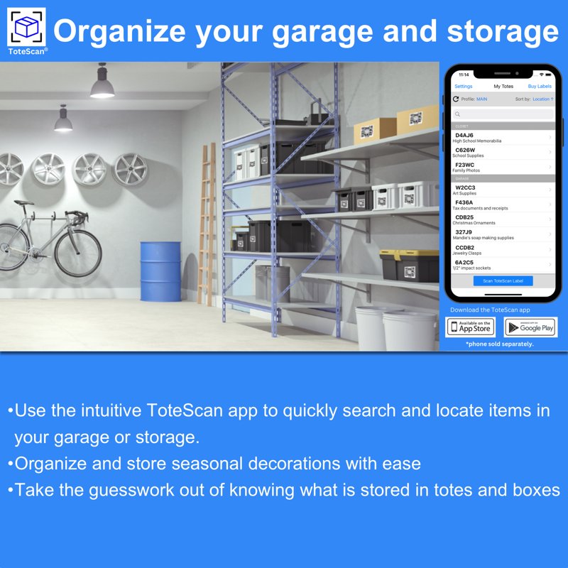 QR Label Stickers for Organization & Storage - 45 Unique 2.5x3 Inch Labels