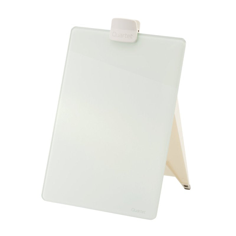 Quartet Glass Dry-Erase Desktop Easel 9x11 White Surface - Single