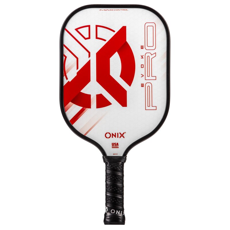 Onix Evoke Pro Pickleball Paddle - Red Variation | Composite Face, Polypropylene Core