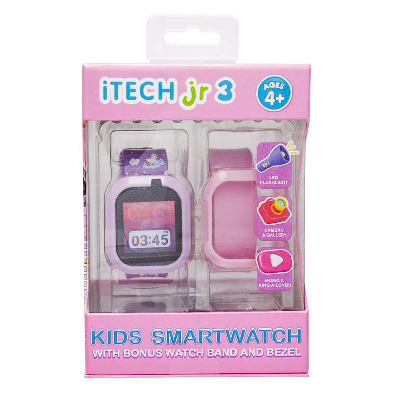 Kids Girls Unicorn Smartwatch with Interchangeable Straps and Camera