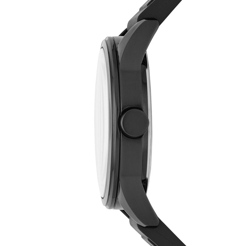 Skechers Men’s Slauson 45MM Analog Watch with Silicone Strap - Black & Red