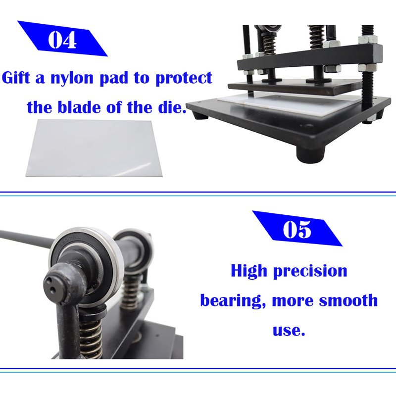 Manual Leather Cutting Machine Die Embossing Tool for Crafting DIY Leather Cloth