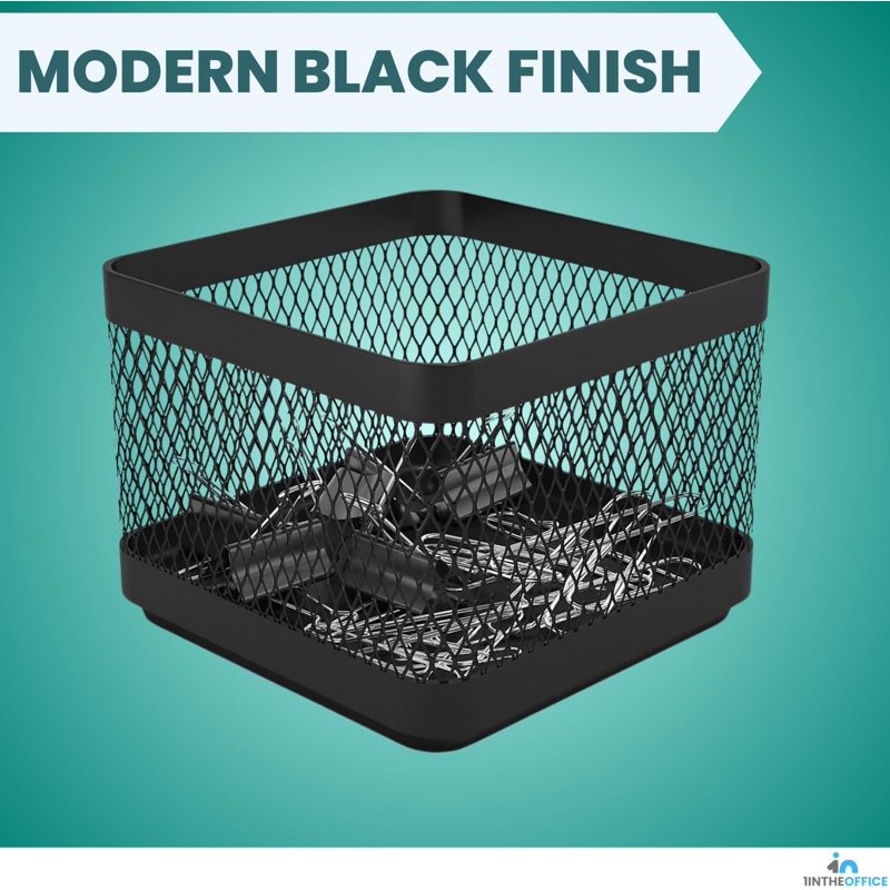 Mesh Paperclip Holder for Desk - 2 Pack Office Organization Accessories