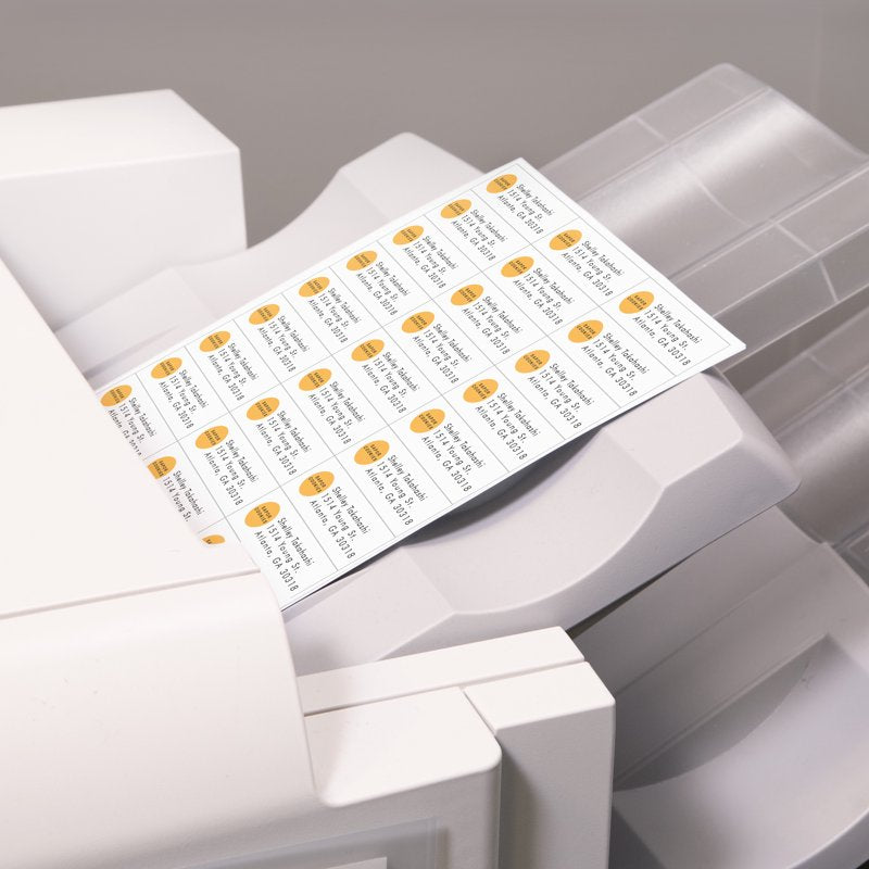 High-Volume White Address Labels for Copiers - 1" x 2-13/16", 16,500 Labels