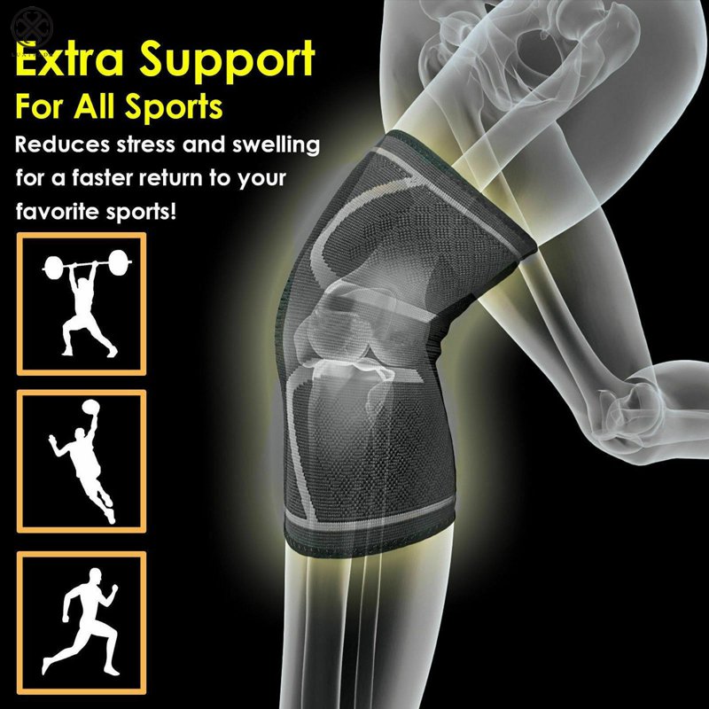 Breathable Knee Support Sleeves for Sports Injury Recovery & Pain Relief