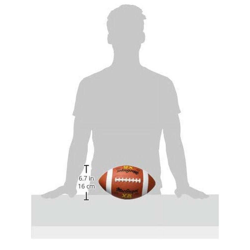 Official Size Rubber Football with Pebble-Grain Exterior for All Surfaces