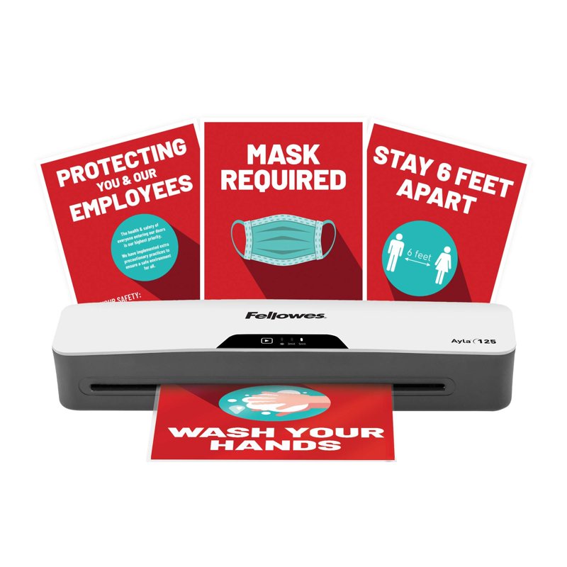 Personal Laminator with Pouch Starter Kit, 12.5-Inch Hot & Cold Lamination