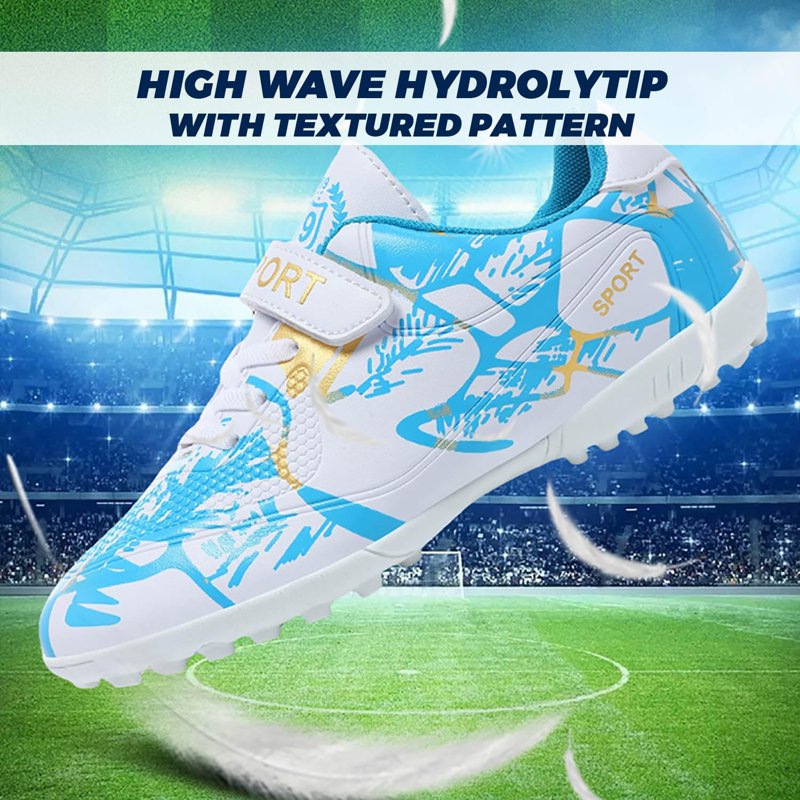 Kids Soccer Shoes Athletic Football Cleats Firm Ground Comfortable Court Spikes - Variation: 11 Little Kid EU28