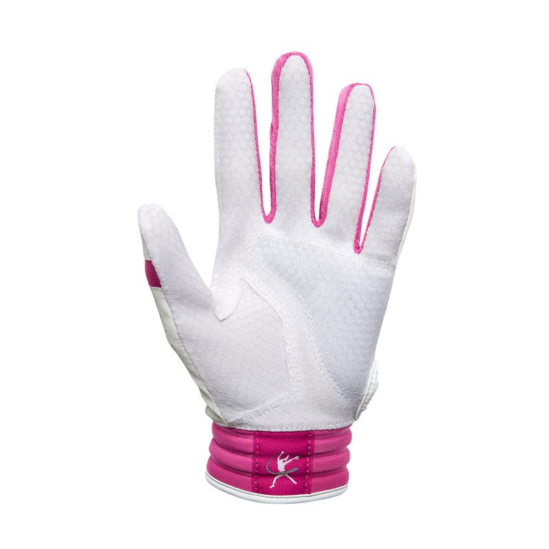 Youth Softball Padded Batting Gloves - Non-Slip Grip, Breathable Fit