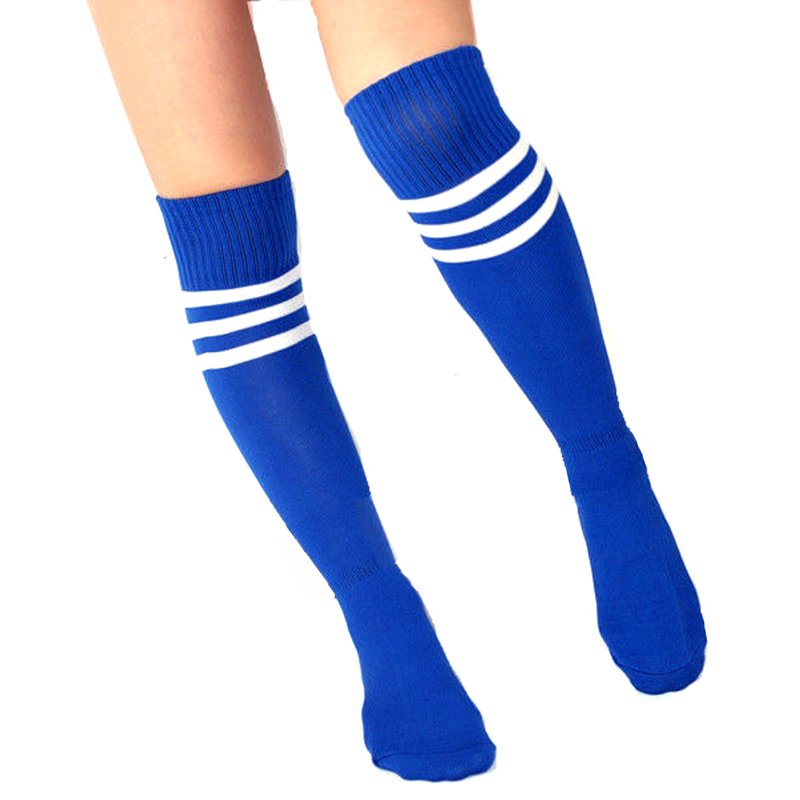 Rainbow 1 Kids Soccer Socks 4 Pack - Fomann Cotton Team Socks for Boys & Girls, 8-11 Years