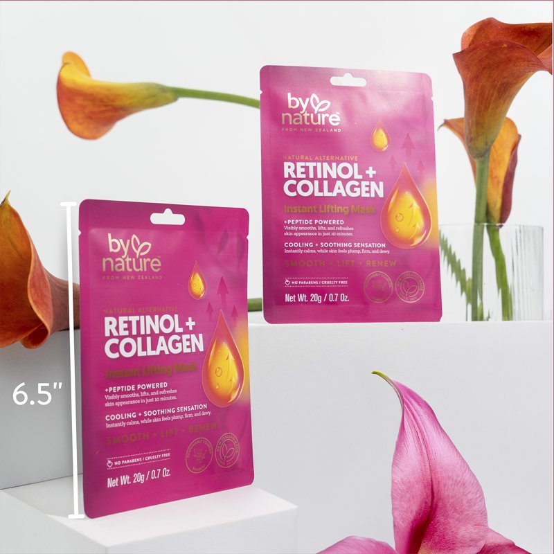 Retinol Collagen Facial Mask Pack - Hydrating, Firming & Lifting Skincare
