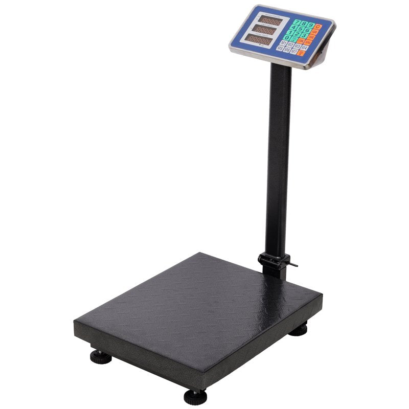 Industrial Digital Floor Scale 660lbs Capacity with Tare & Price Calculator