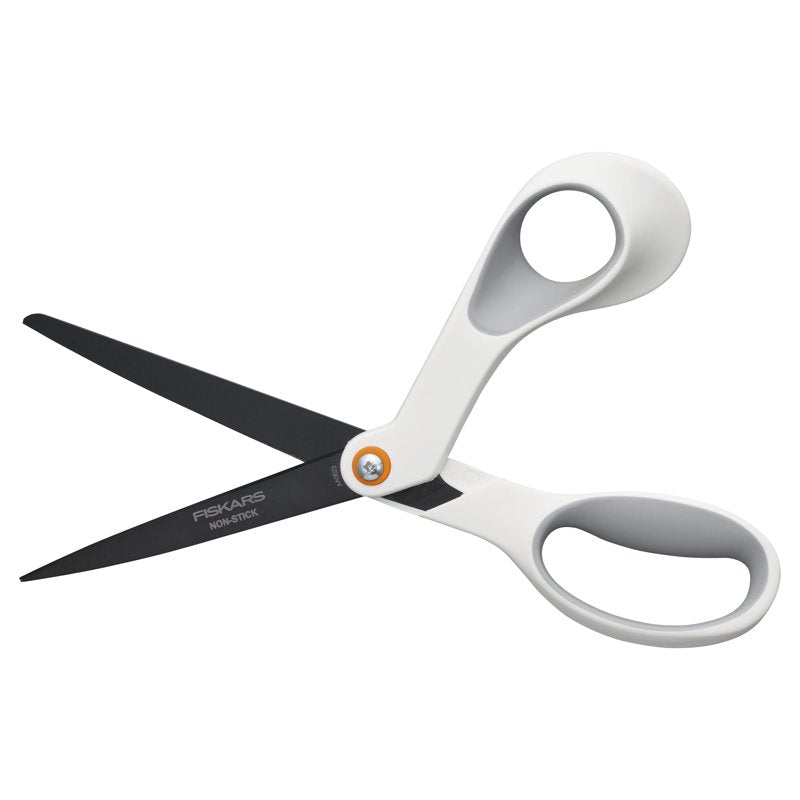 Non-Stick Titanium Scissors with Soft Grip - 8 Inch for Fabric & Adhesives