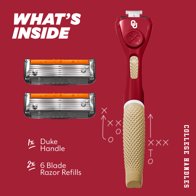 6-Blade Razor Starter Set with Limited-Edition Handle - Shaving Kit for Men