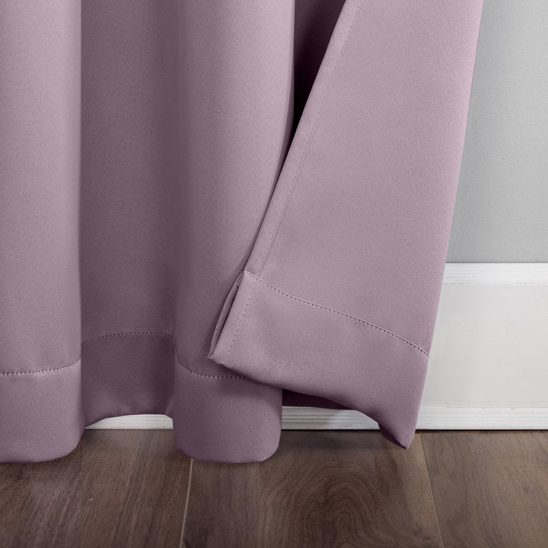 Energy Saving Blackout Curtain Panel Pair - Thermal Insulated Grommet Curtains