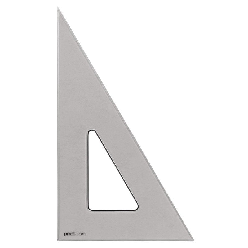 Clear Plastic Drafting Triangle for Technical Drawing and Architecture - 4 Inch, 30/60/90 and 45/90 Angles