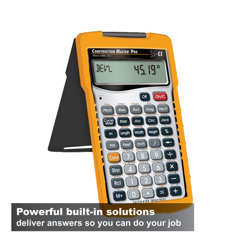 Construction Master Pro Construction Calculator for Building & Estimating