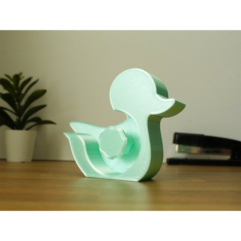 Mint Duck Tape Dispenser - Heavy-Duty Handheld Cutter for Easy Tearing (Variation: Mint)