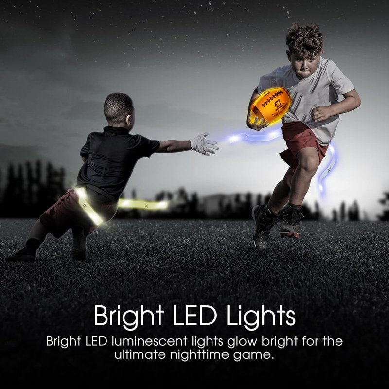 LED Light Up Football - Official Size for Night Play & Kids Sports