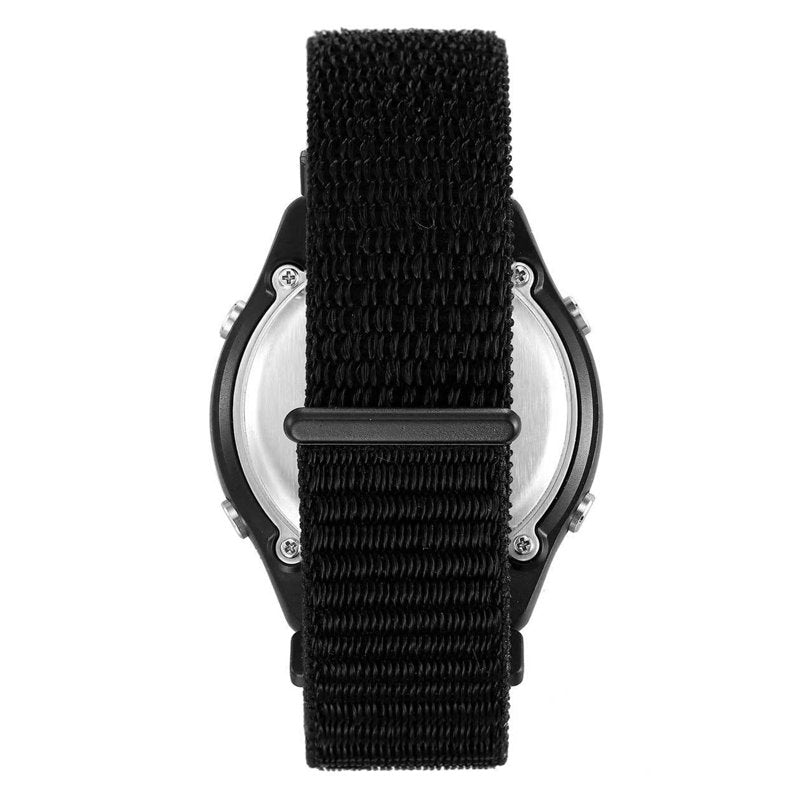 Men's Digital Sport Wristwatch with Hook and Loop Strap, Water Resistant