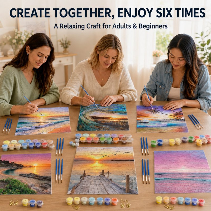 Paint by Numbers Kit for Adults & Beginners - DIY Wall Art & Gift Set 30x40cm