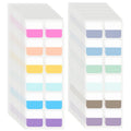 Colorful Repositionable Index Tabs Set - 480 Sticky Page Markers for Office & Filing