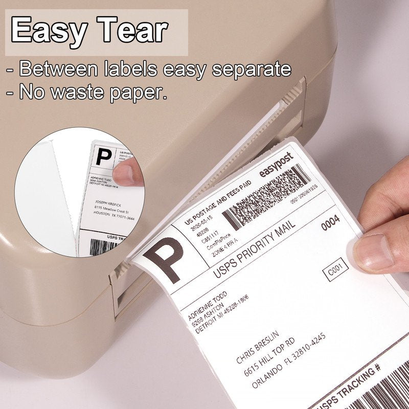 Thermal Shipping Labels 4x6 Inch Pack of 700 - Waterproof Barcode Labels for Shipping