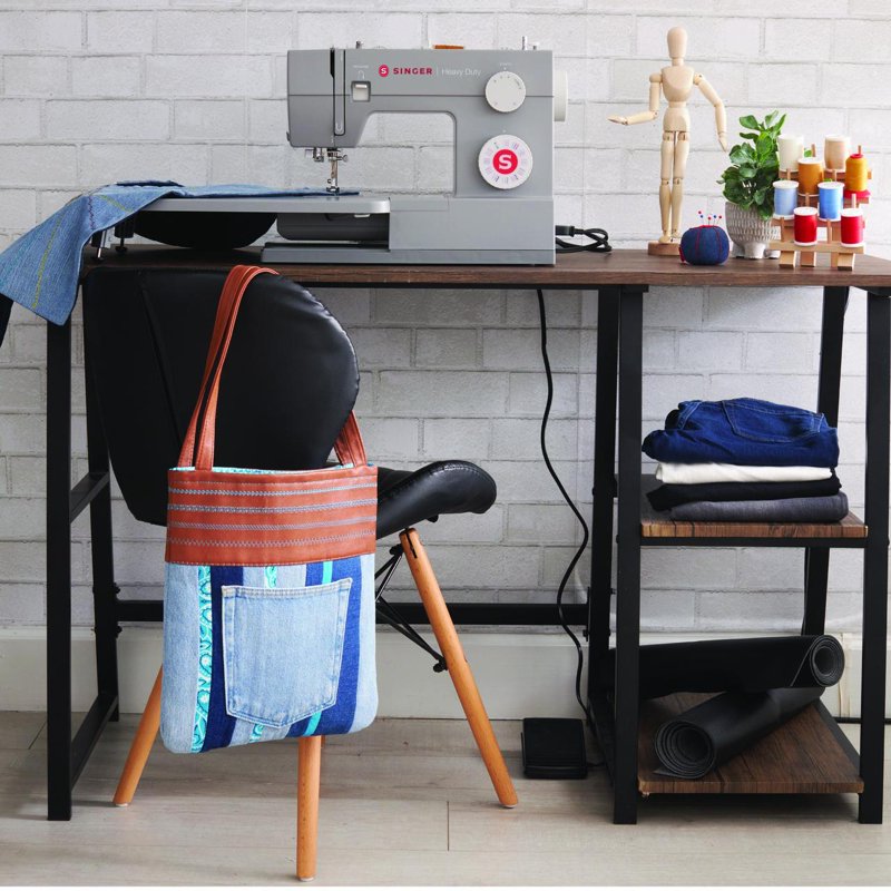 Heavy Duty Sewing Machine with Extension Table & 110 Stitch Options