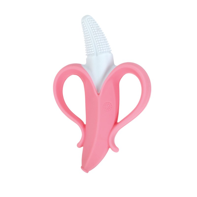 Baby Silicone Banana Toothbrush Set - Gentle Gums & Teething Massager