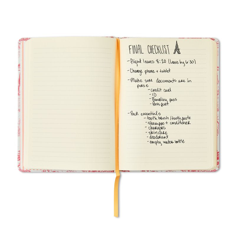 Pen+Gear Toile Hardcover Ruled Journal - 6x8 Inches, 240 Pages, Pink Cover
