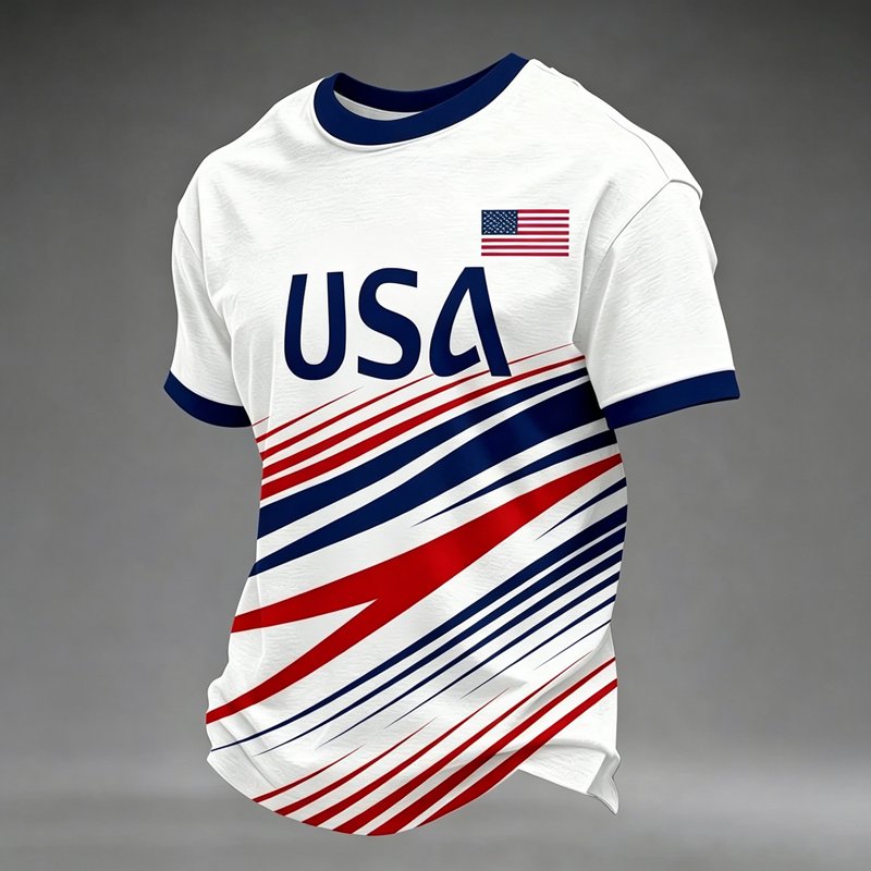 USA Soccer Jersey 2026 Crewneck Navy XL for Men - Zimjoy Team Fan Shirt