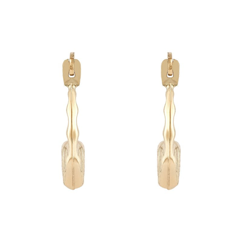 Kids 10K Yellow Gold Heart Hoop Earrings - Lightweight & Fun Jewelry