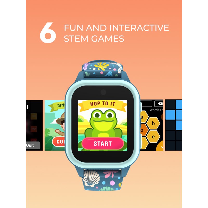 Kids Smartwatch with Camera, Audiobooks, Games & Water-Resistant Case