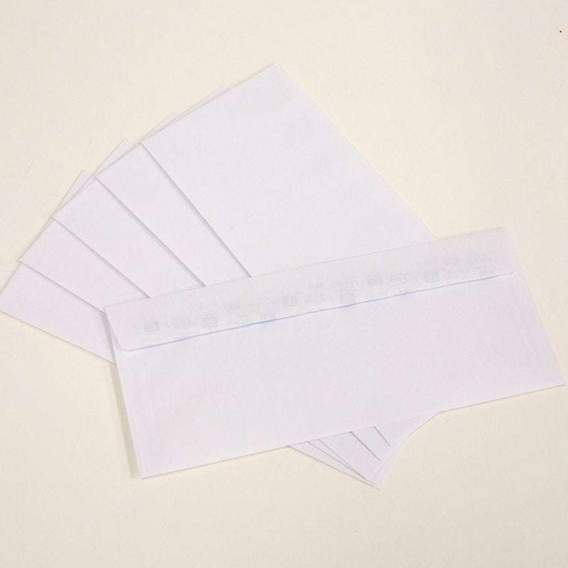 Self Seal White Envelopes 4 1/8 x 9 1/2 Inch #10 Mailing Envelopes, Pack of 50