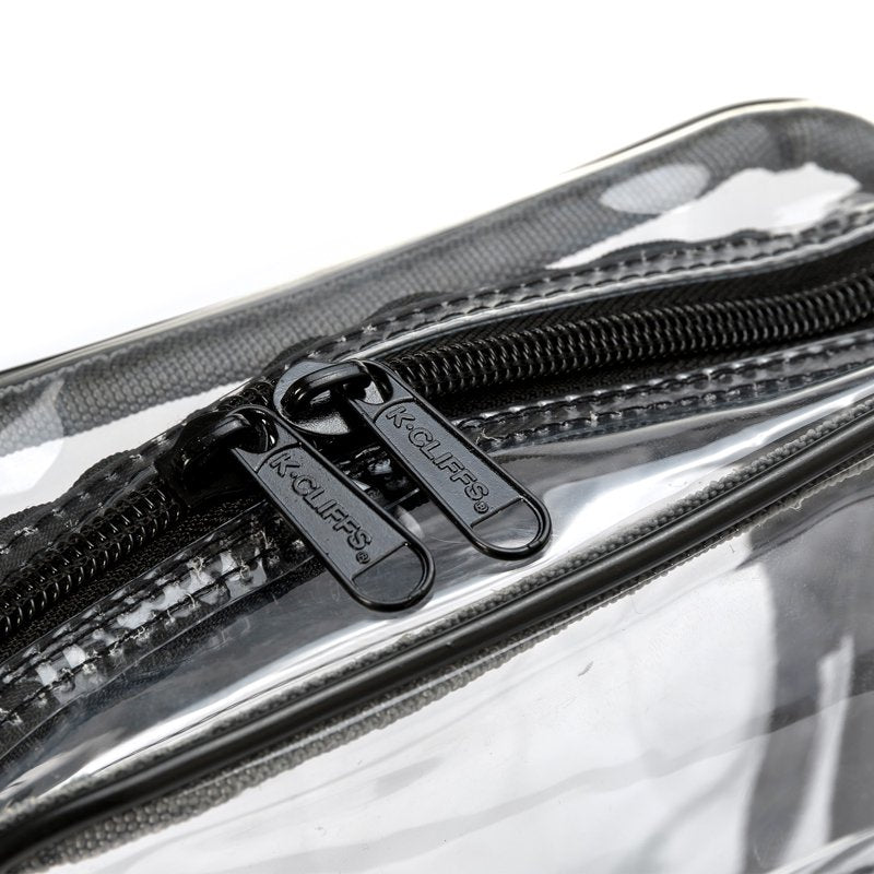 Heavy Duty Clear PVC Shoulder Bag with Adjustable Strap - Stadium Approved Small Handbag