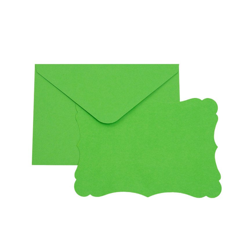 Multicolor Mini Envelopes with Matching Blank Cards 100 Pack Self-Adhesive Invitations