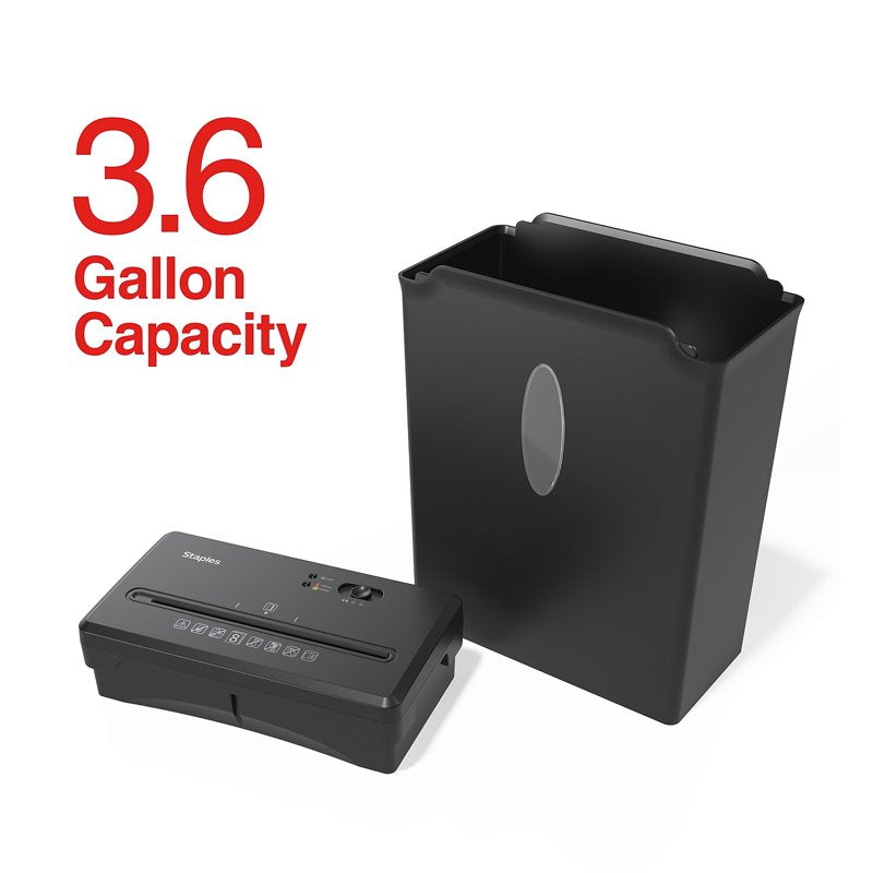 Personal Cross-Cut Paper Shredder with 8-Sheet Capacity for Home & Office