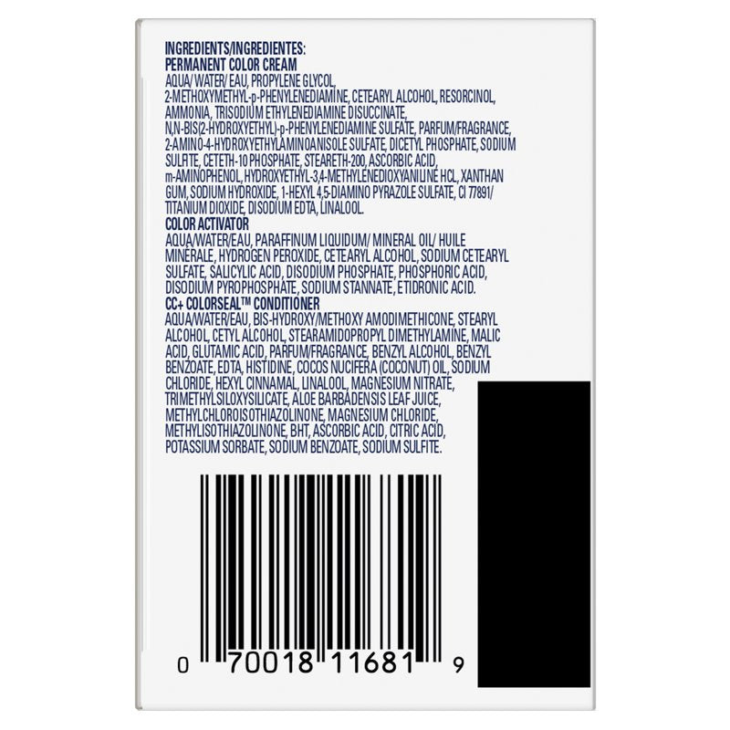 Permanent Hair Color Cream - Multiple Shades, 1 Application