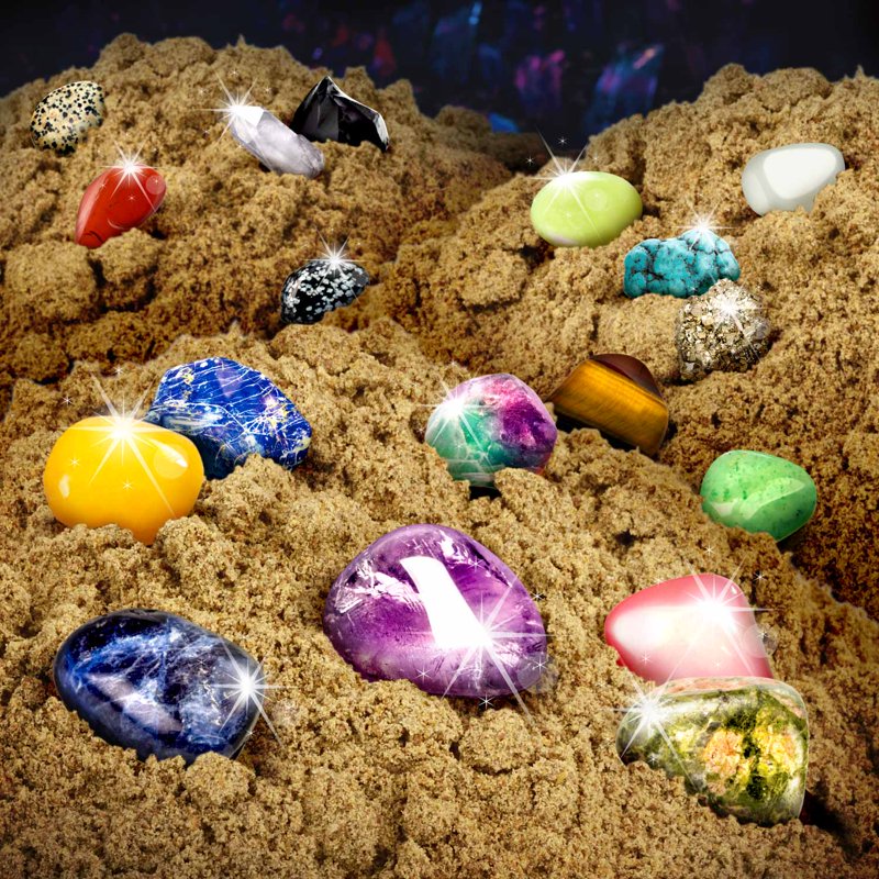 Gemstone Dig Kit for Kids - Real Crystals & Geology Science Activity
