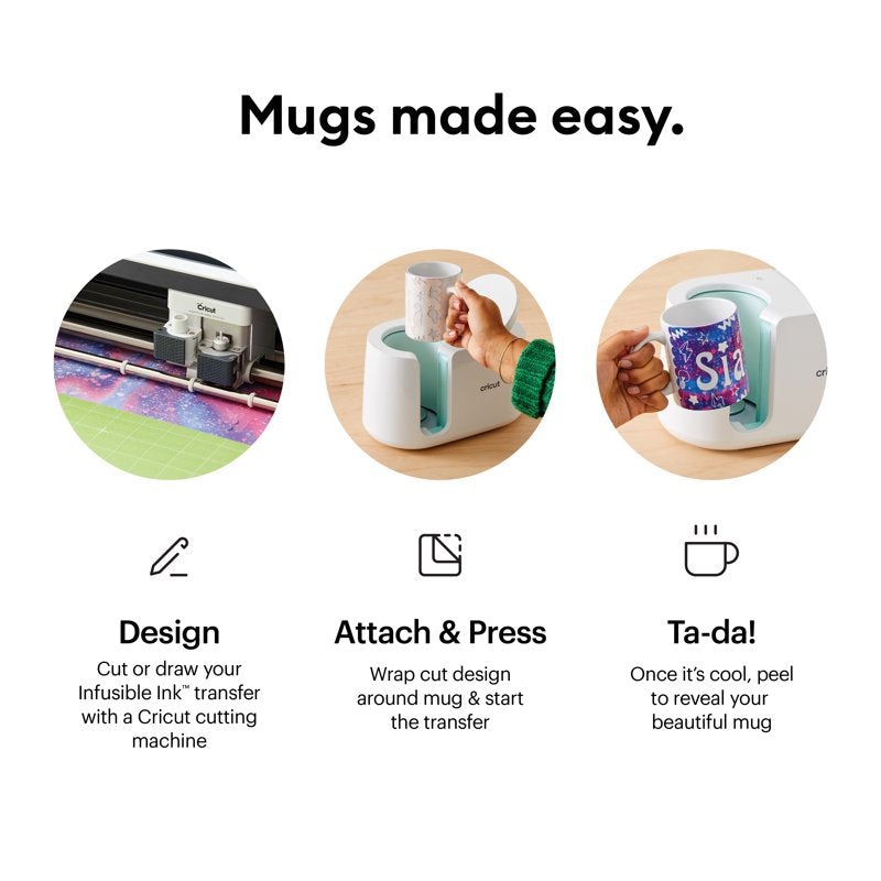 Personalized Mug Heat Press Machine for Infusible Ink - 11" x 6.2"