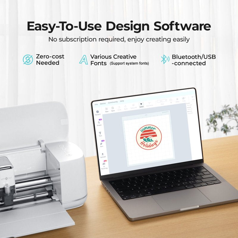 Smart Cutting Machine for Vinyl & Craft Projects with Accessories