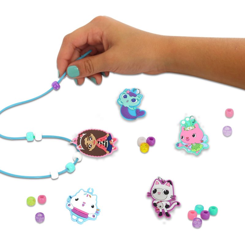 Gabby’s Dollhouse Necklace Activity Set with Charms & Beads — Blue Variation