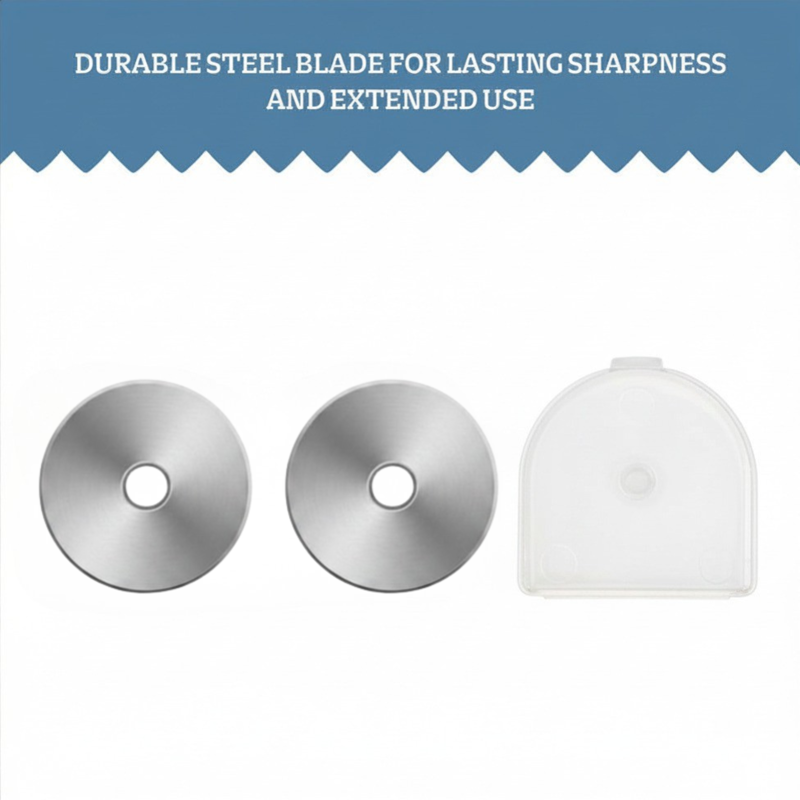 45mm Rotary Cutter Replacement Blades 2-Pack for Sewing & Crafts