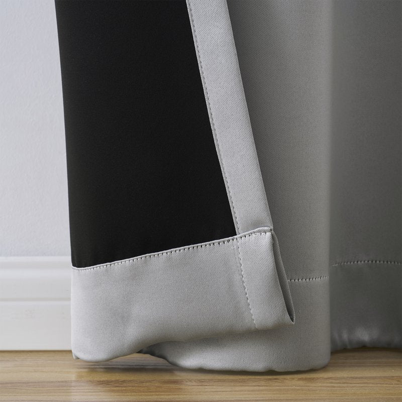 Blackout Curtain Panel Pair - Light Gray, 30x95 Inches, Room Darkening