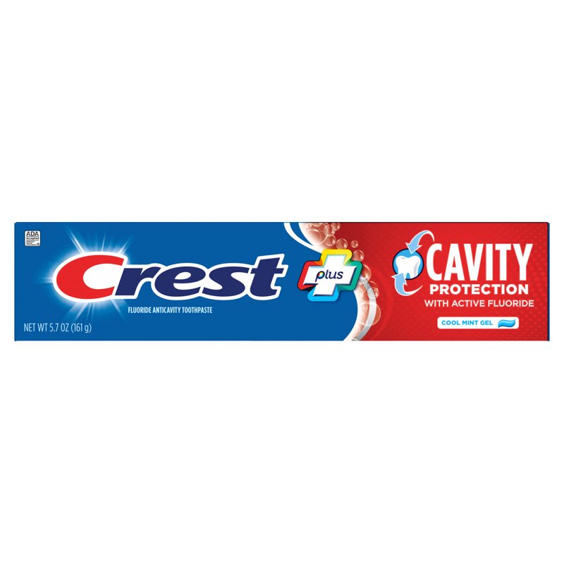 Cavity Protection Toothpaste Gel - Cool Mint Flavor, 5.7 oz - Multipack