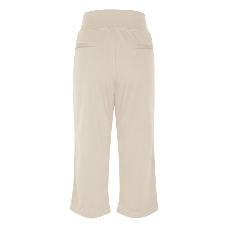 High Waist Stretch Yoga Capris with Pockets - Women's Workout Pants