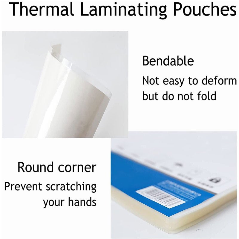 Clear Thermal Laminating Sheets 9x11.5 Inches 5 Mil Pack of 100+