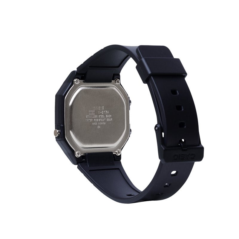 Casio Men's Classic Digital Quartz Watch 50M Water-Resistant Black Resin Strap