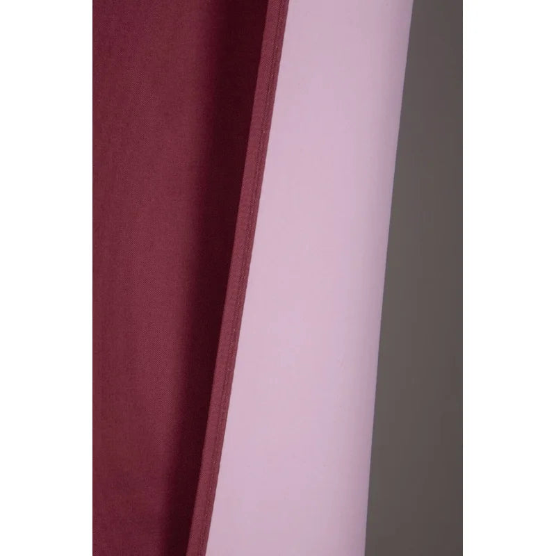2-Piece Window Curtain Panel Set - Matte Solid Color Lined Room Darkening Drapes